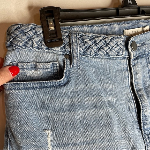 Harper Heritage Jean shorts Size 30 Denim High Waist Destructed - Picture 6 of 7